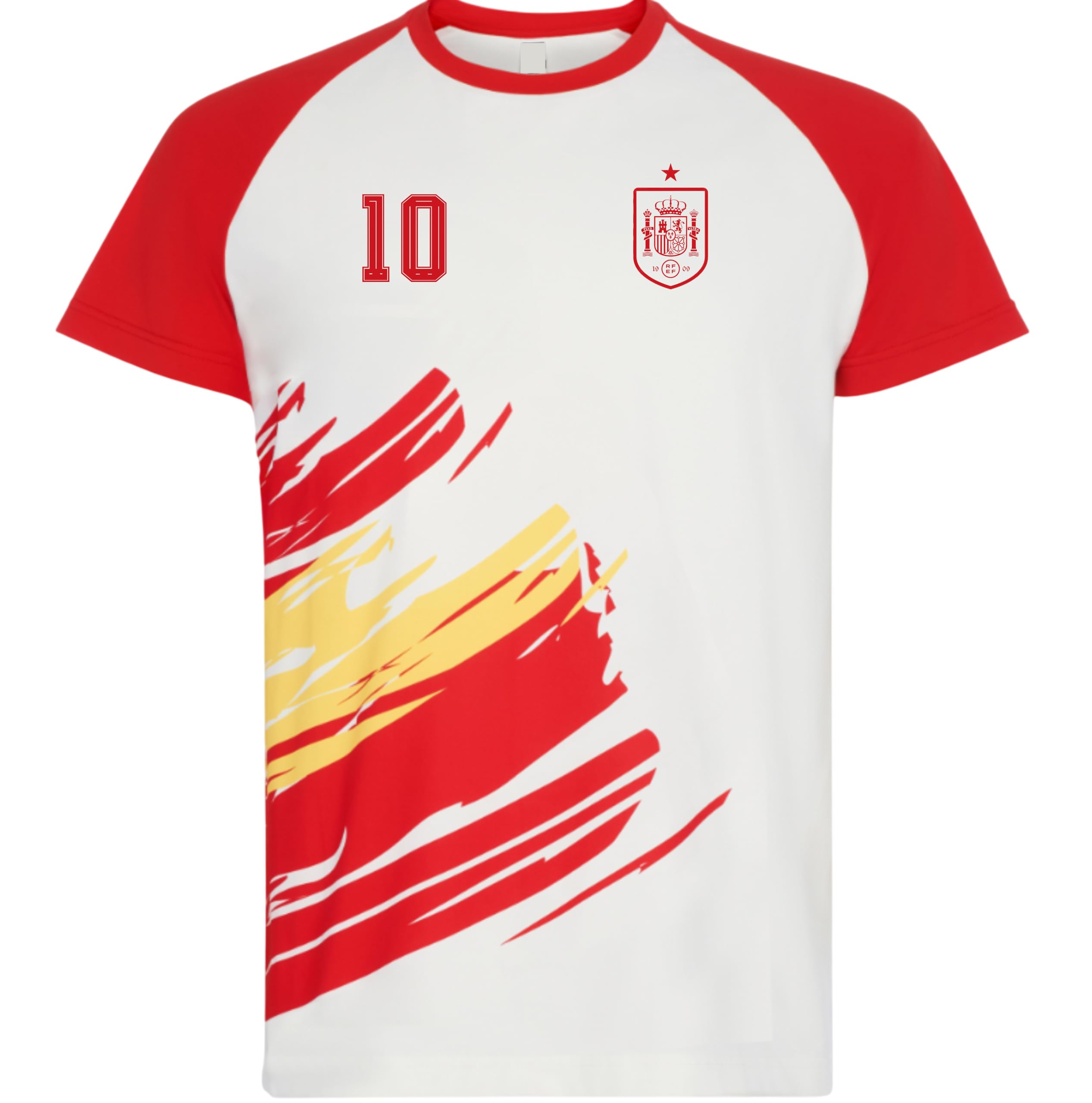 Camiseta España Personalizada Hombre Mujer – Nombre y Número Personalizable - Camiseta de Fútbol Mundial 2026
