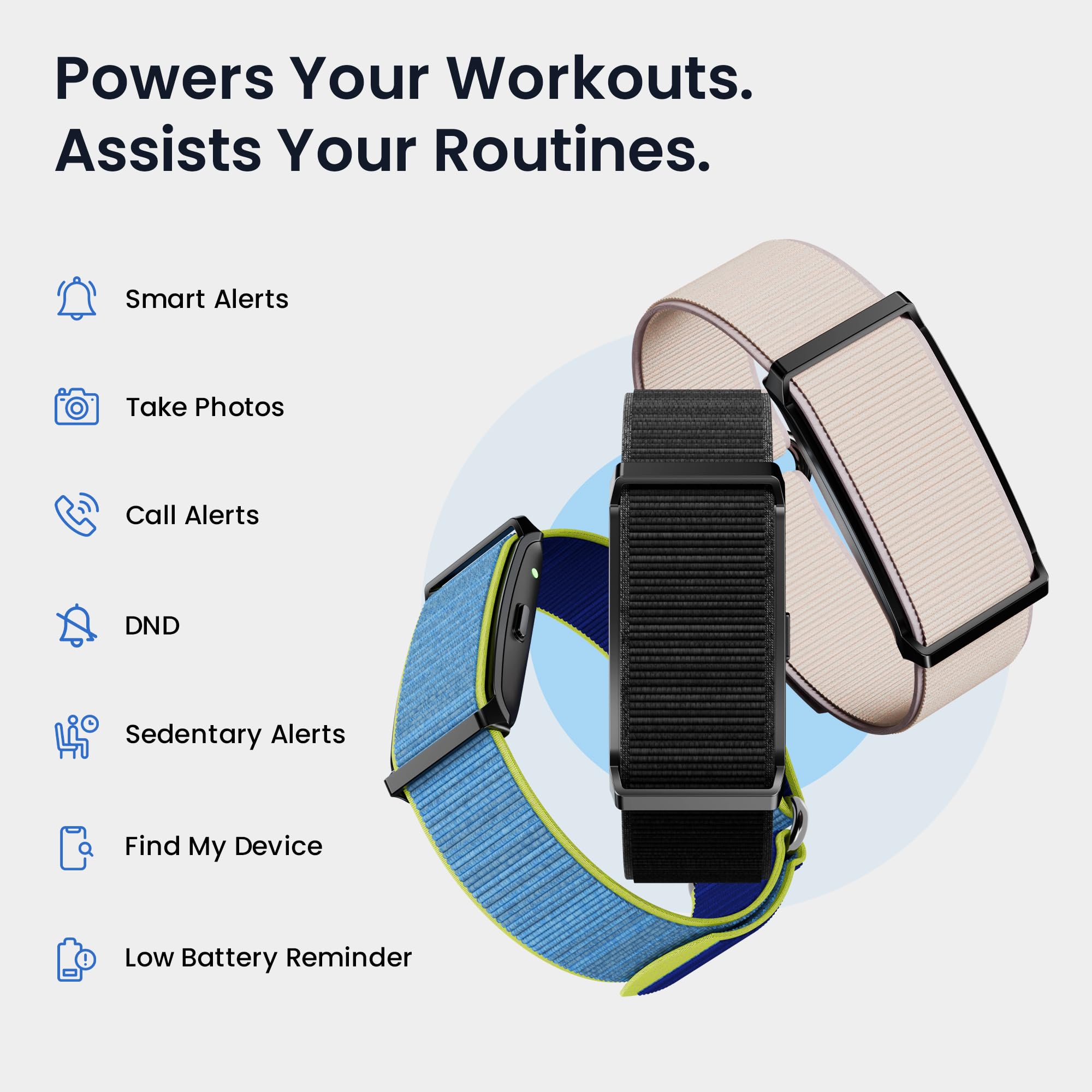 Pebble Newly Launched Qore Fitness Band with 45 Days Battery Life | 100+ Sports Modes | Advanced Health Tracking | HR & SpO2| Stress| Sleep | OneKey Measurement | Smart Notifications - Black 4