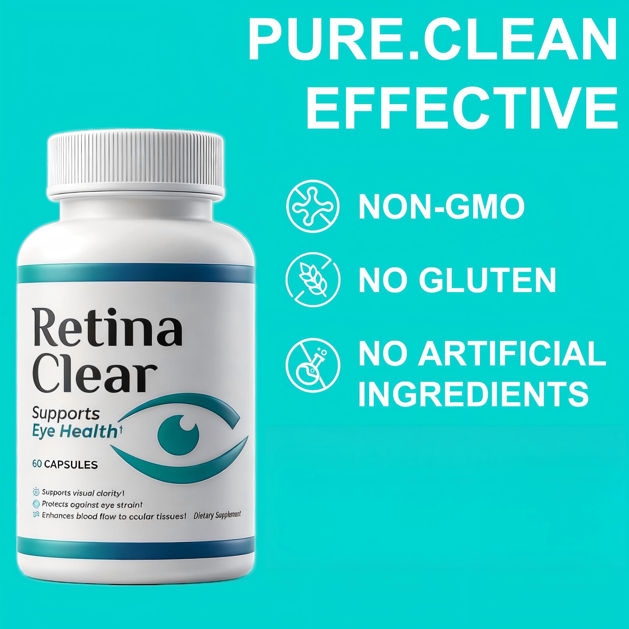 KITABIO Retina Clear - Retina Clear Eye | | 60 Caps / 1 Bottle（Resealable Package） — view 2