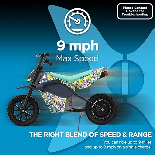 Miniatura 10 de Hover-1 H1 TRAK Electric Dirt Bike for Kids  9MPH 9MI Range Powerful 250W Motor-24v5ah Hand Brake Quick Charge 4HRS