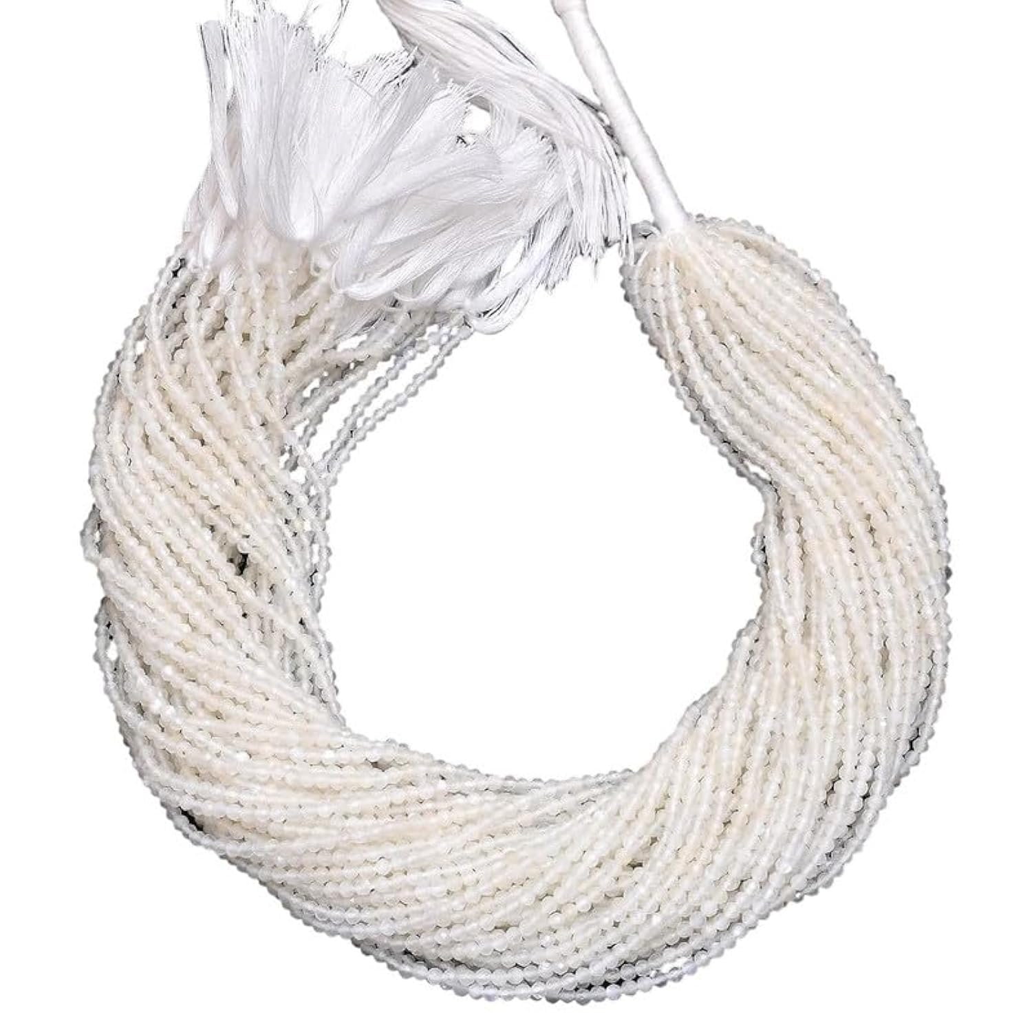 Pierre de lune naturelle perles en vrac rondelles à facettes 2mm pour création de bijoux