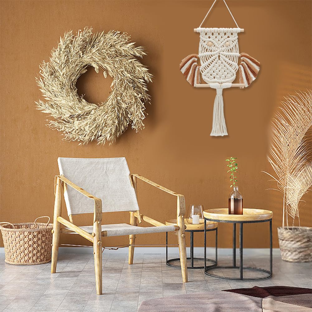 KIT De Suspension Pour Plante En Macramé Pour Débutant | Jardinière Suspendue Avec Hibou D