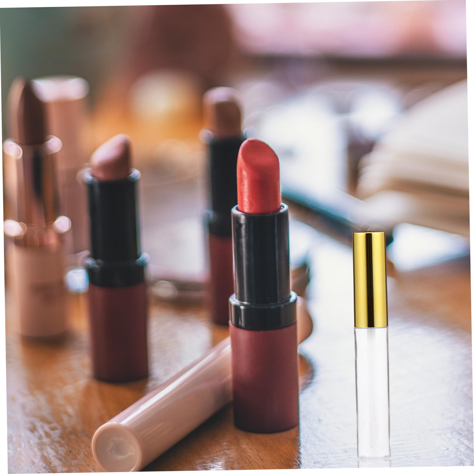 36 Tubos Labiales Rellenables de Plástico de 10ml para Brillo de Labios y Aceite Labial, Portátiles Ideales para Maquillaje Profesional y DIY