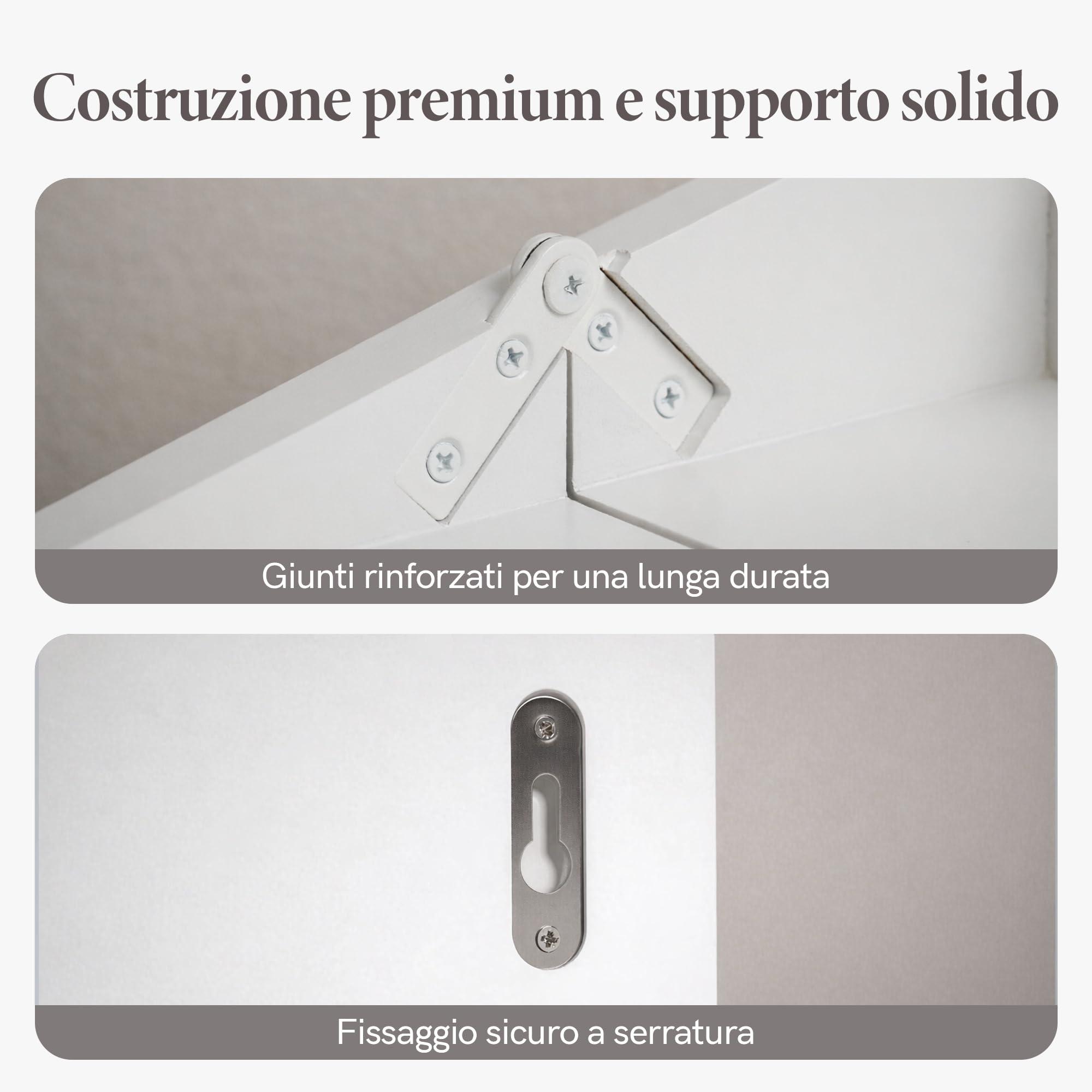 SUMGAR Mensola Bianca Pieghevole da Comodino per Letto a Castello - Cassetto per Camera da Letto e Soggiorno - Mini Mensola da Parete Appesa Portabevande