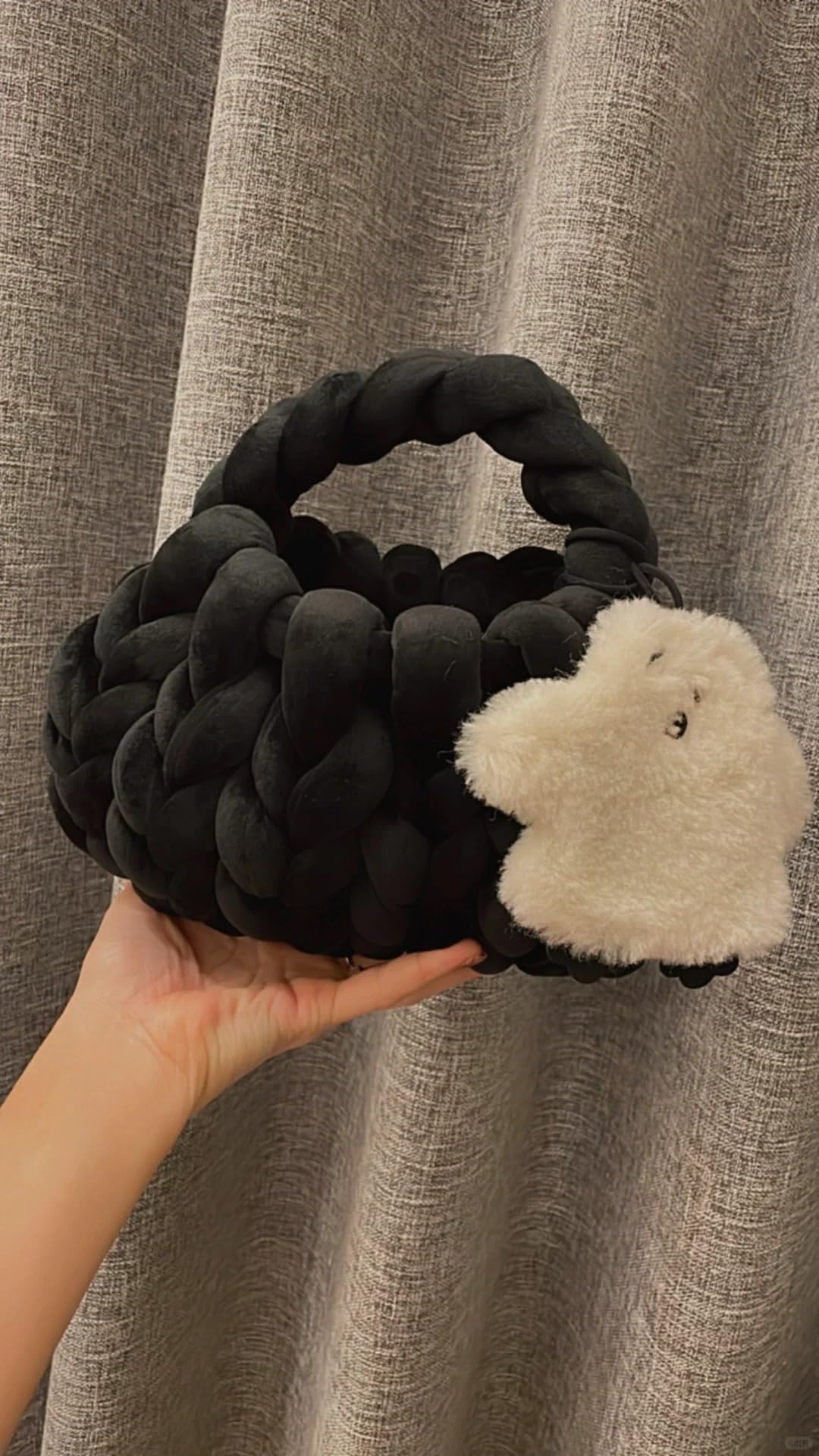 Grob Gestrickte Dicke Isländische Wolle Handgewebte DIY Teppich Katzen Nistbeutel Stoffstoff Streifen -Baumwollgarn