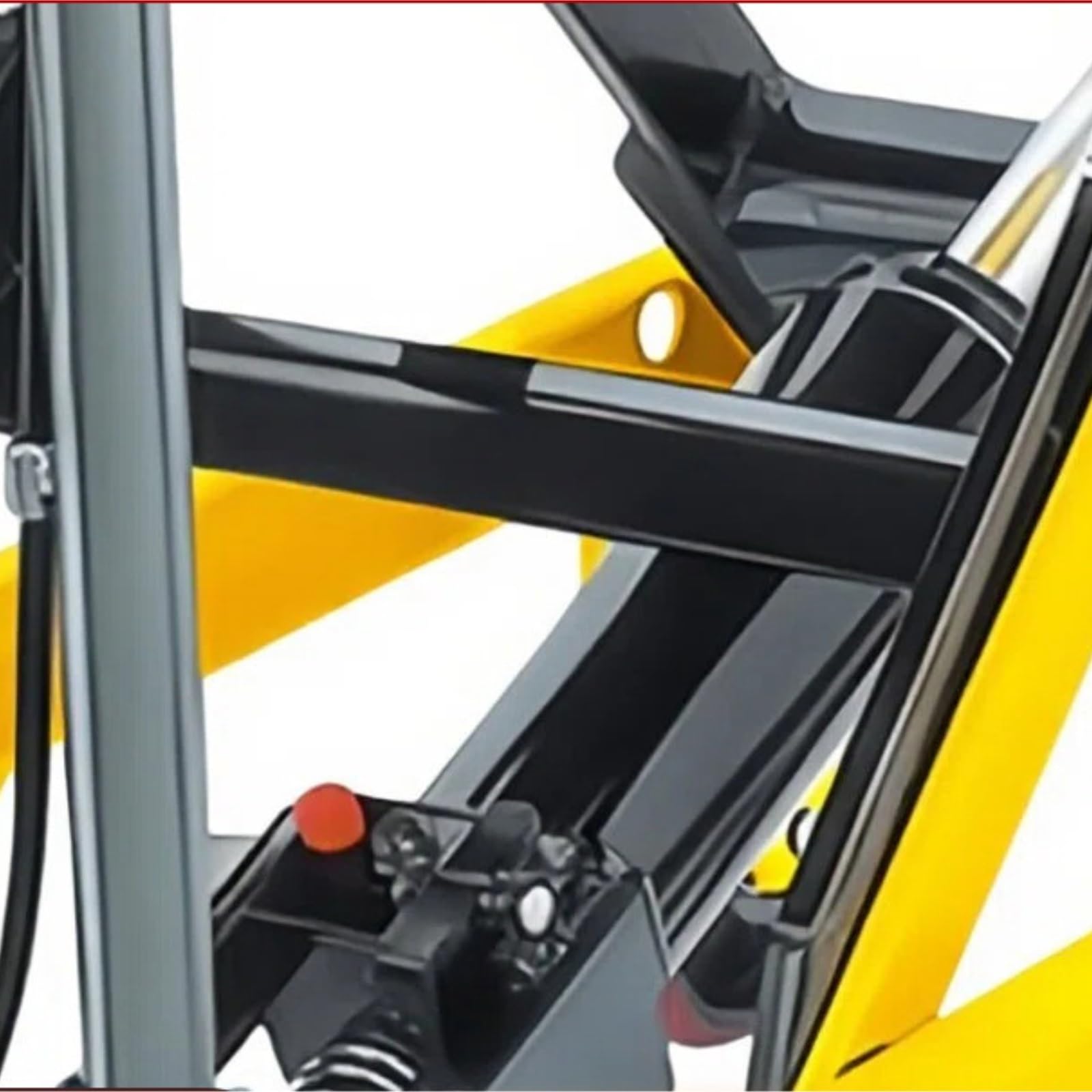 Hydrauliczny wózek podnośnikowy z poduszką antypoślizgową i 4 kołami do przenoszenia materiałów i transportu (150 kg 1,26 m)