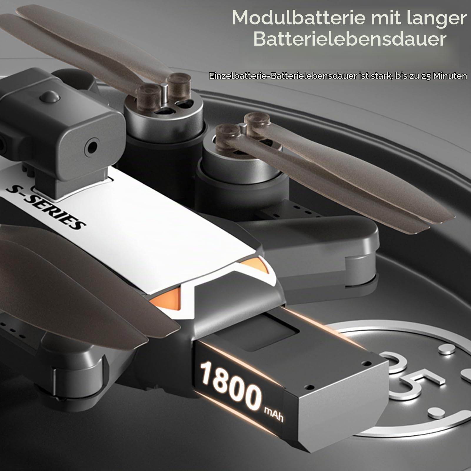 Drohne mit Kamera 4K Daul WIFI FPV Bürstenlosen 6-Achsen-Gyro 360°-Hinderniserkennung Gestenfotografie Optische Flusspositionierung Faltbare leichte Drohne