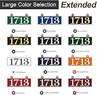 Vista 3 de Placa de dirección colgante – Placa de número de casa personalizada, letrero de dirección, números de casa para exteriores de casa, apartamento