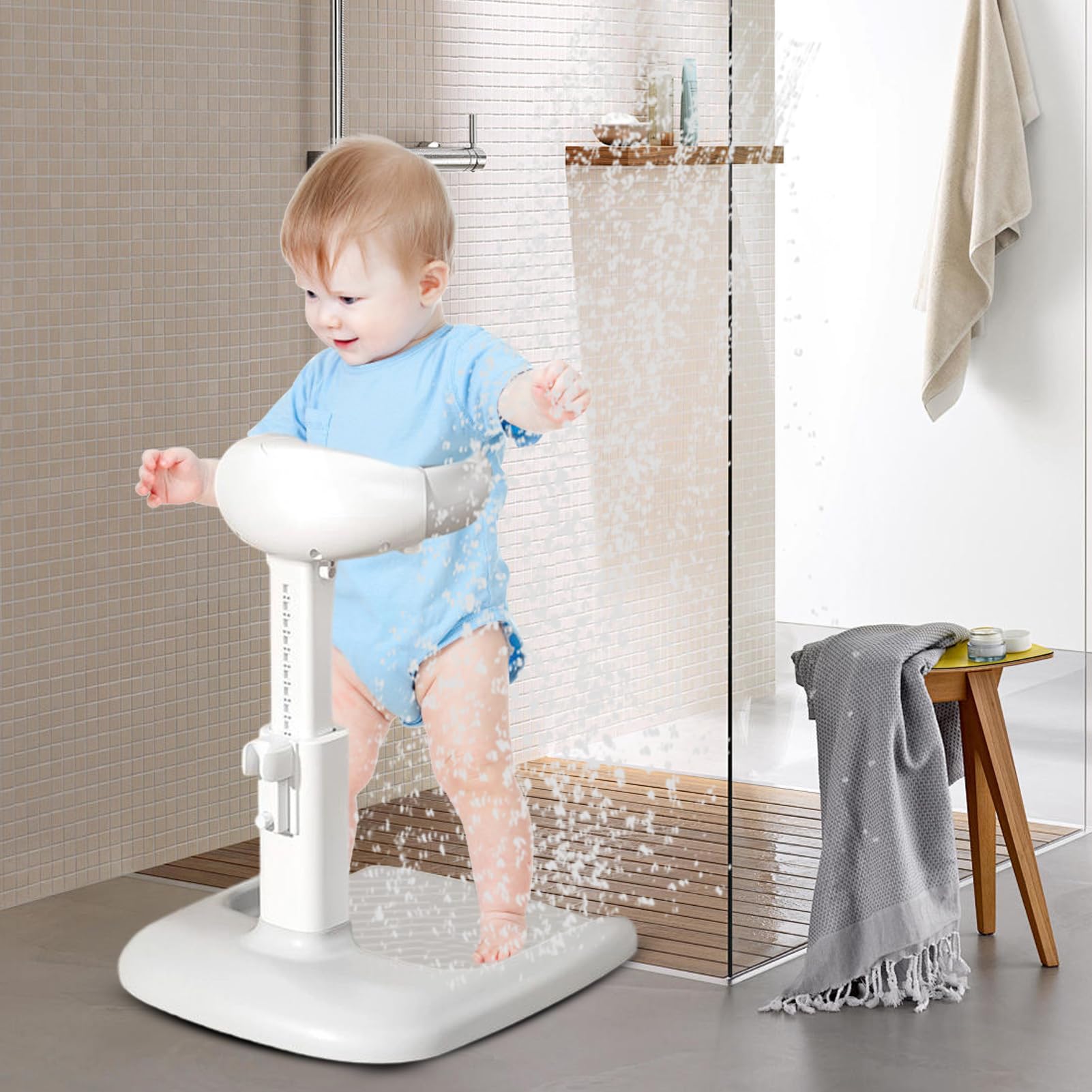 Soporte De Baño Infantil Antideslizante, Ergonómico y Adorable | Bañera Infantil para Mantenerse de Pie Para Niñas, Niños, Pequeños, Bebés, Recién Nacidos, Guardería, Ducha, Bañera, Hora