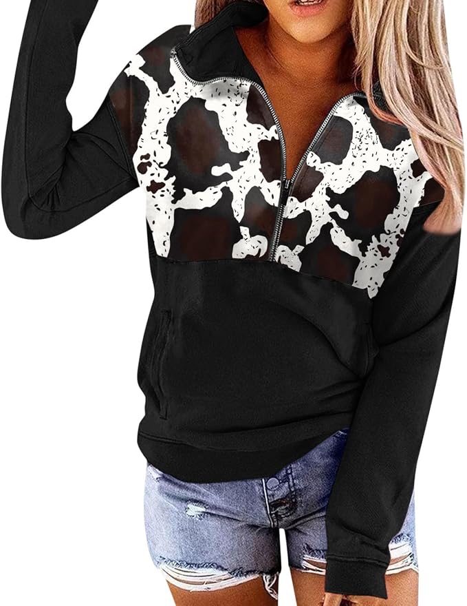 Women's Long Sleeve Sweatshirt Polyester with Casual Cut for Leisure Sports