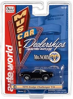 Auto World Thunderjet Mr. Norm's Grand Spaulding Dodge - 1970 Dodge Challenger T/A (Black) HO Scale Slot Car