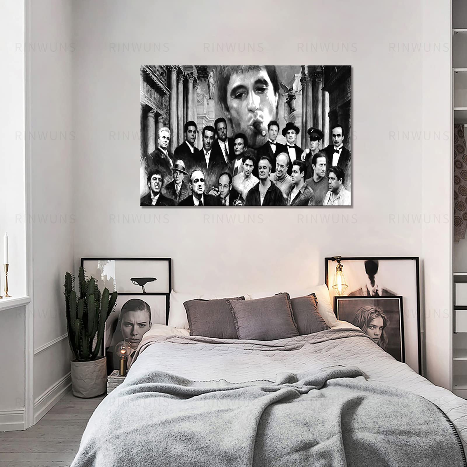 Poster Mural Gangster EL Chapo Guzman Narco Sur Toile Pour Chambre à Coucher, Salon - 20 X 30 Cm - Sans Cadre