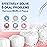 MOCEL Water Dental Flosser Oral Irrigator with 5 Modes, 350ml Cordless Water Teeth Cleaner Pick 6 Tips, IPX7 Waterproof Rechargeable Portable Powerful Battery for Travel & Home Braces & Bridges Care