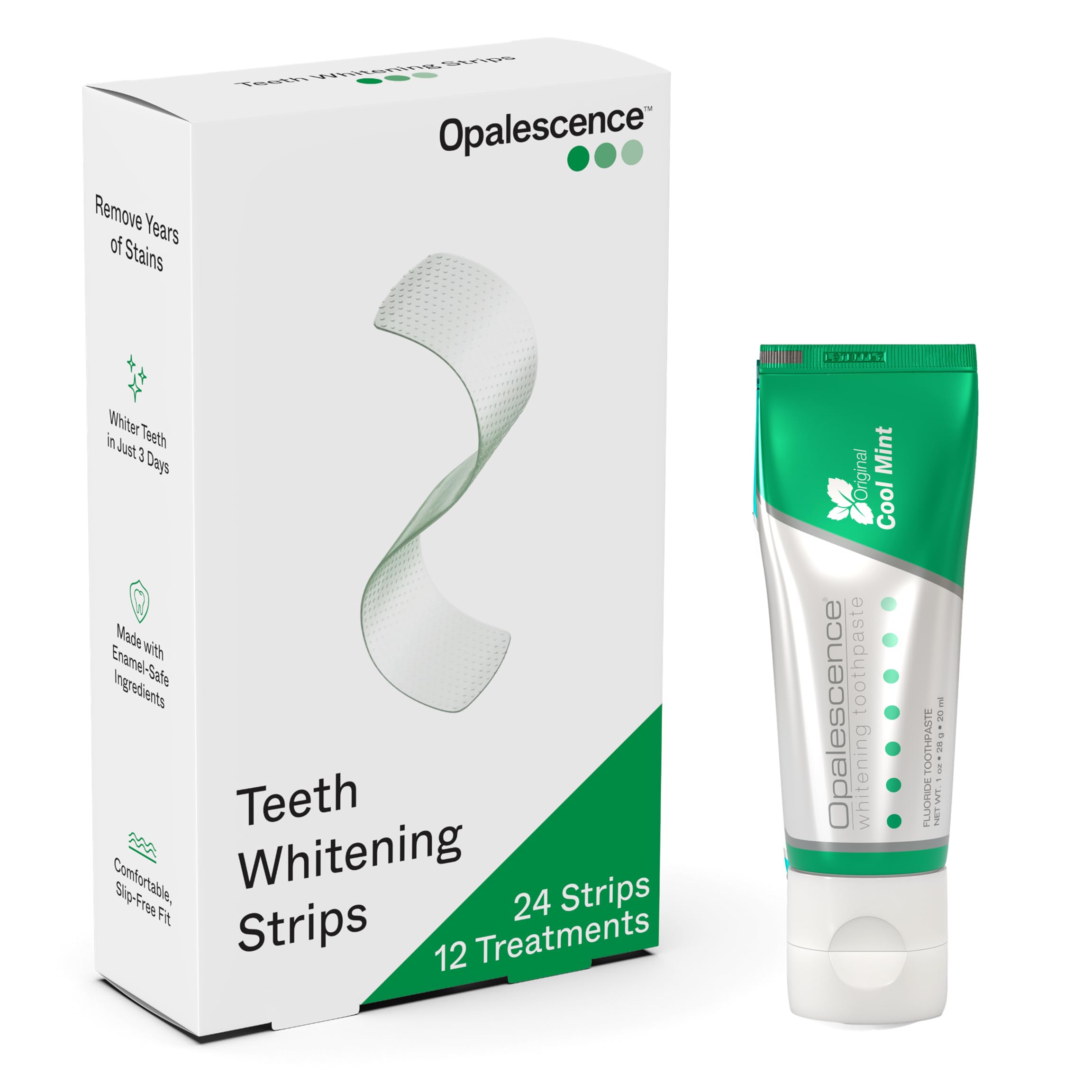 Opalescence Go Teeth Whitening Strips 12 Treatments Hydrogen Peroxide Formula Enamel Safe Slip Free Sensitivity Free Includes Small