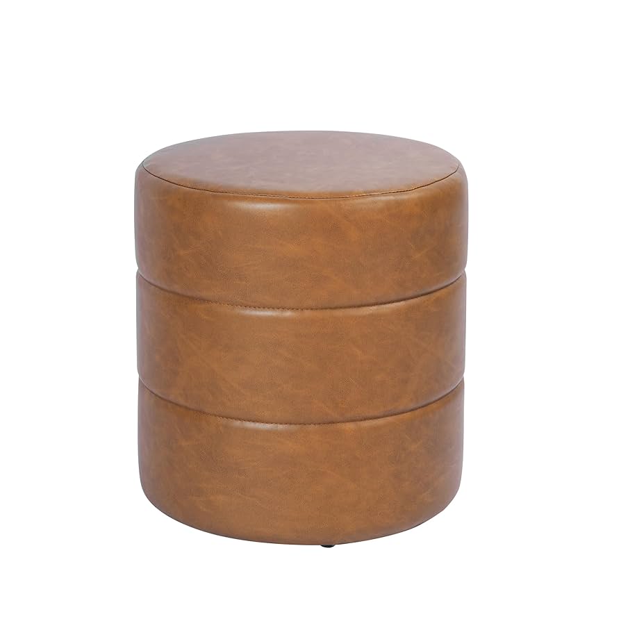 Aazon.co : Hoebeez Storage Ottoan Faux-Leather Foot Rest Stool