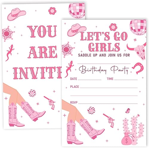 Miniatura 9 de Tarjetas de invitación para fiesta de cumpleaños, celebración de fiesta de pistolas de agua, suministros de fiesta, recuerdos, 20 tarjetas con 20