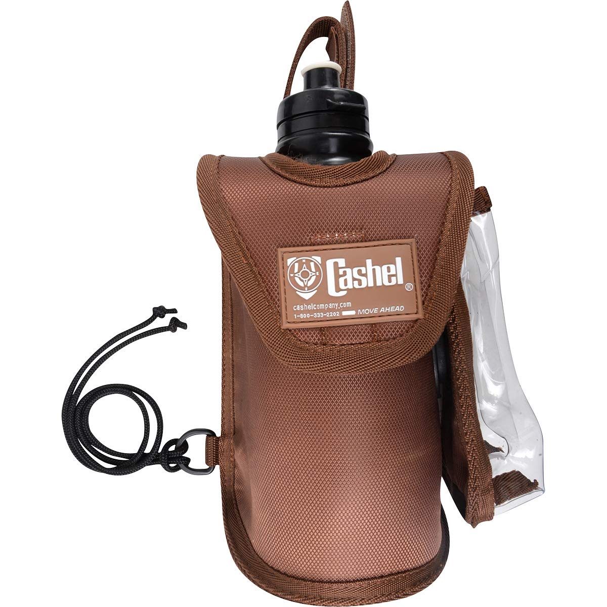 Cashel Water Bottle Holder with iPhone Case Brown