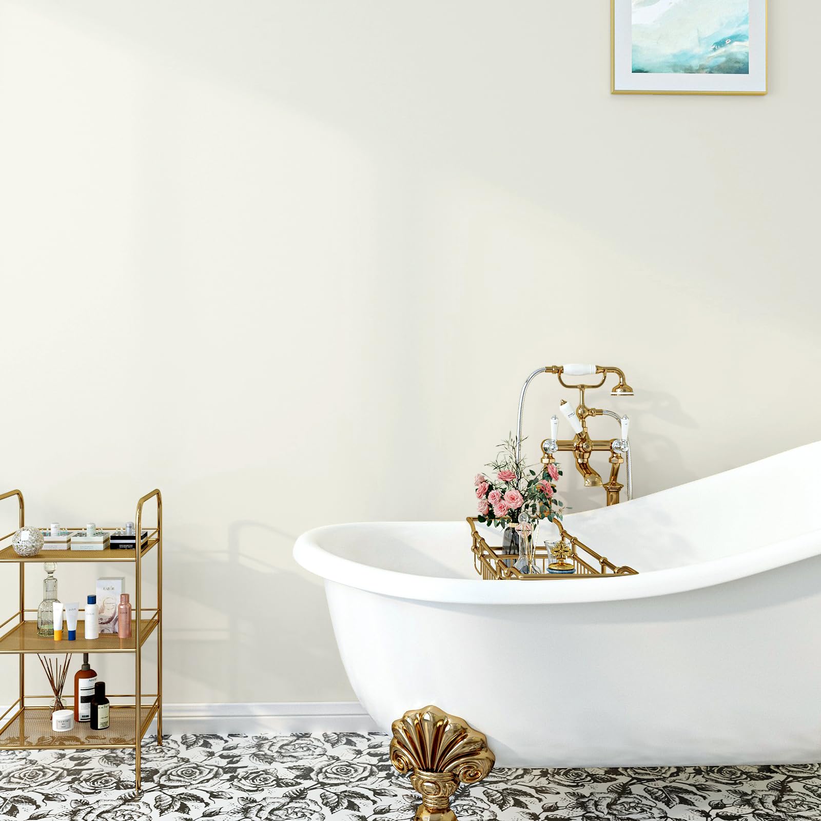 VaryPaper Selbstklebende Tapete Beige Modern 81cmx900cm Dekofolie Möbelfolie Beige Matt Klebefolie Arbeitsplatte Küche Wandtapete Wohnzimmer Schlafzimmer Klebefolie Schrank Kommode Tischfolie