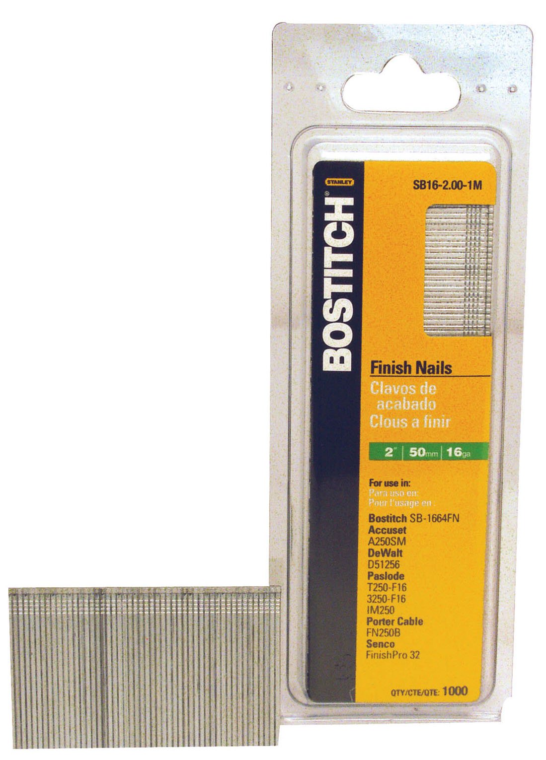 SEPTLS688SB16200 - Bostitch Finish Nails - SB16-2.00