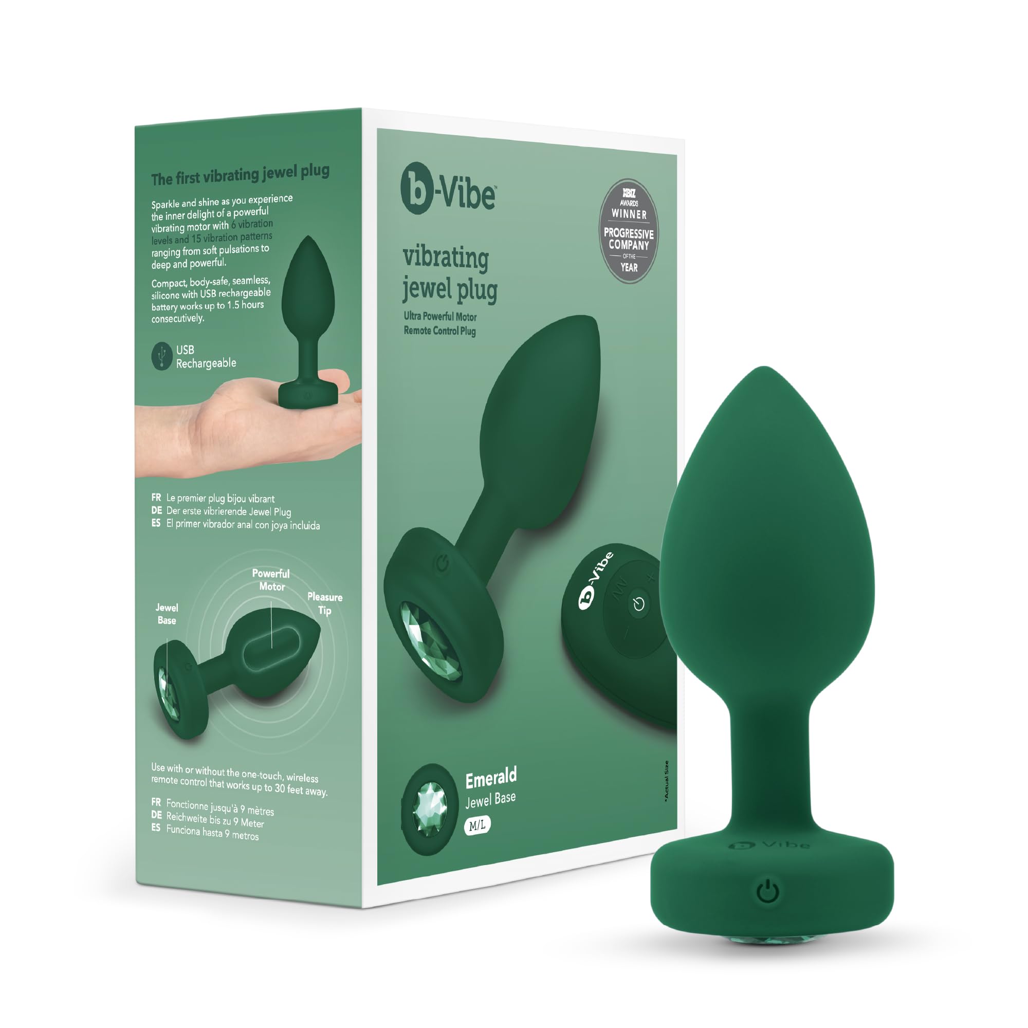 vibrating jewel butt plug b-Vibe XXL Vibrating Anal Plug