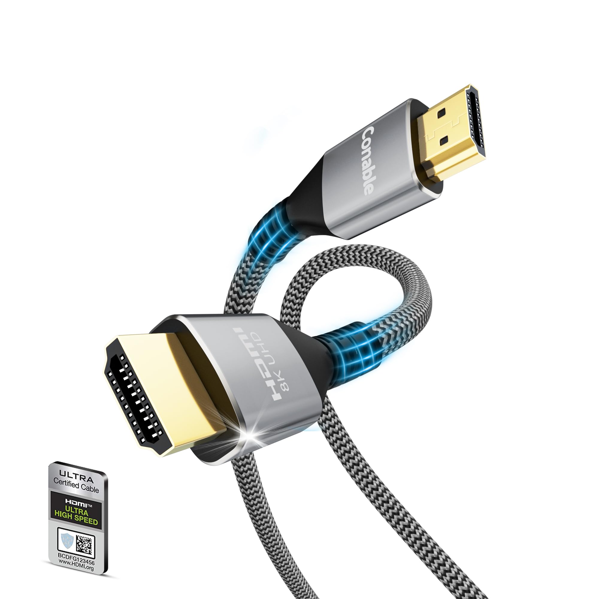 Amazon.com: 8K HDMI 2.1 Cable 2 FT, Real Certified 48Gbps Ultra