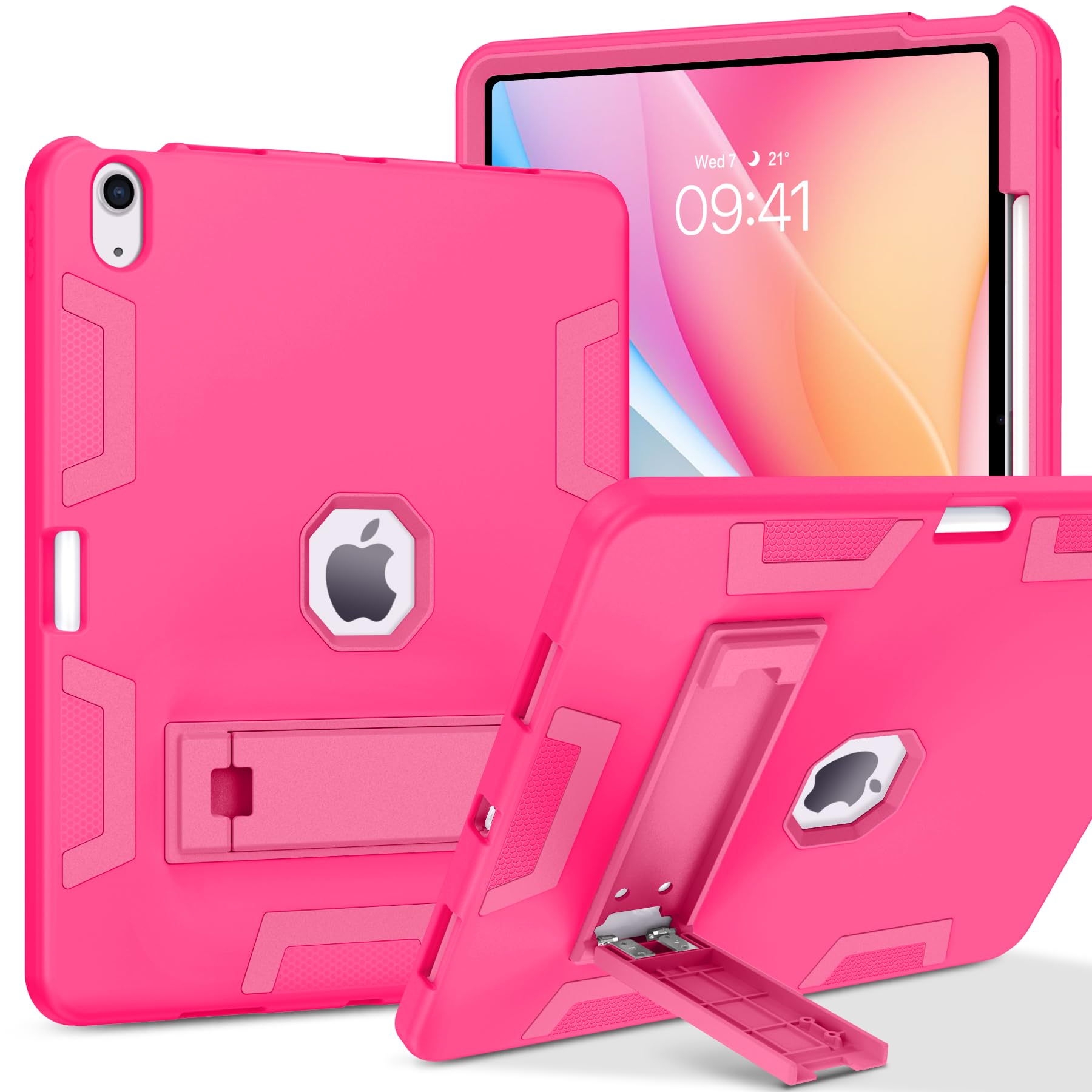 GUAGUA Compatible for iPad Air 13'' 2024 Case for Kids, iPad Air 2024 13 Inch Case, iPad Air 13'' Case Kickstand Cover 3 in 1 Rugged Shockproof