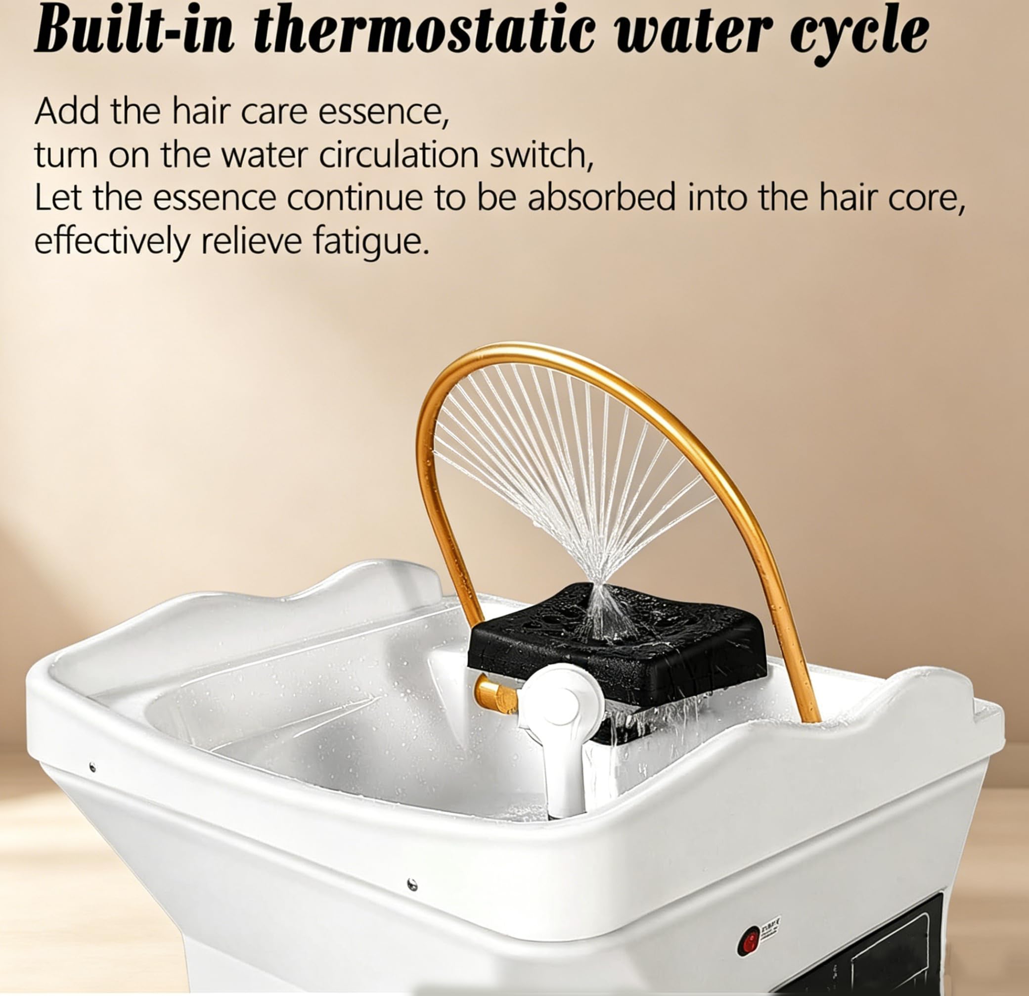 Head SPA Equipment, Lavabo Champú CirculacióN Agua, Equipo SPA JaponéS, Cama Champú Masaje, Tanque Agua Grande 60 L, FumigacióN, Terapia de Luz, Cuidado la Cabeza