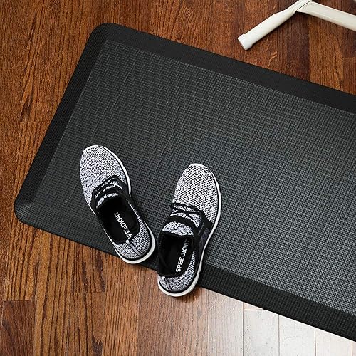 Vista 3 de Restaurantware -Tapete antifatiga de 39 x 20 x 8 pulgadas, 1 tapete de cocina extra acolchado - Bordes de seguridad biselados, antideslizante