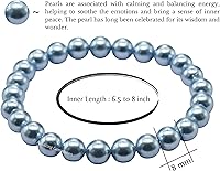 Vista 475 de Amazing Gemstone Pulsera de cristal para mujeres y hombres, pulsera de cristal curativo de protección, pulsera elástica con cuentas de piedras