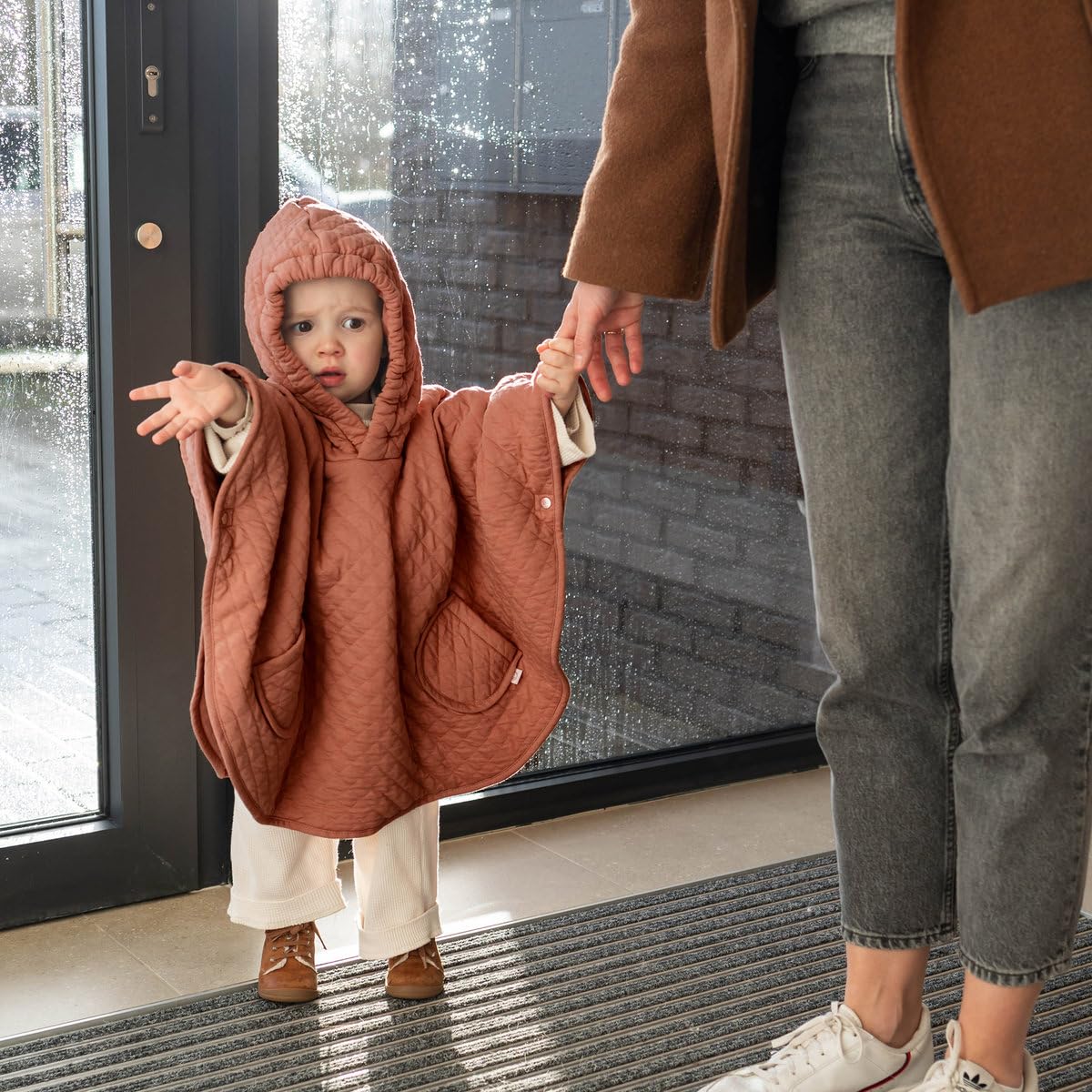BEMINI Poncho de voyage Pady Quilted + jersey