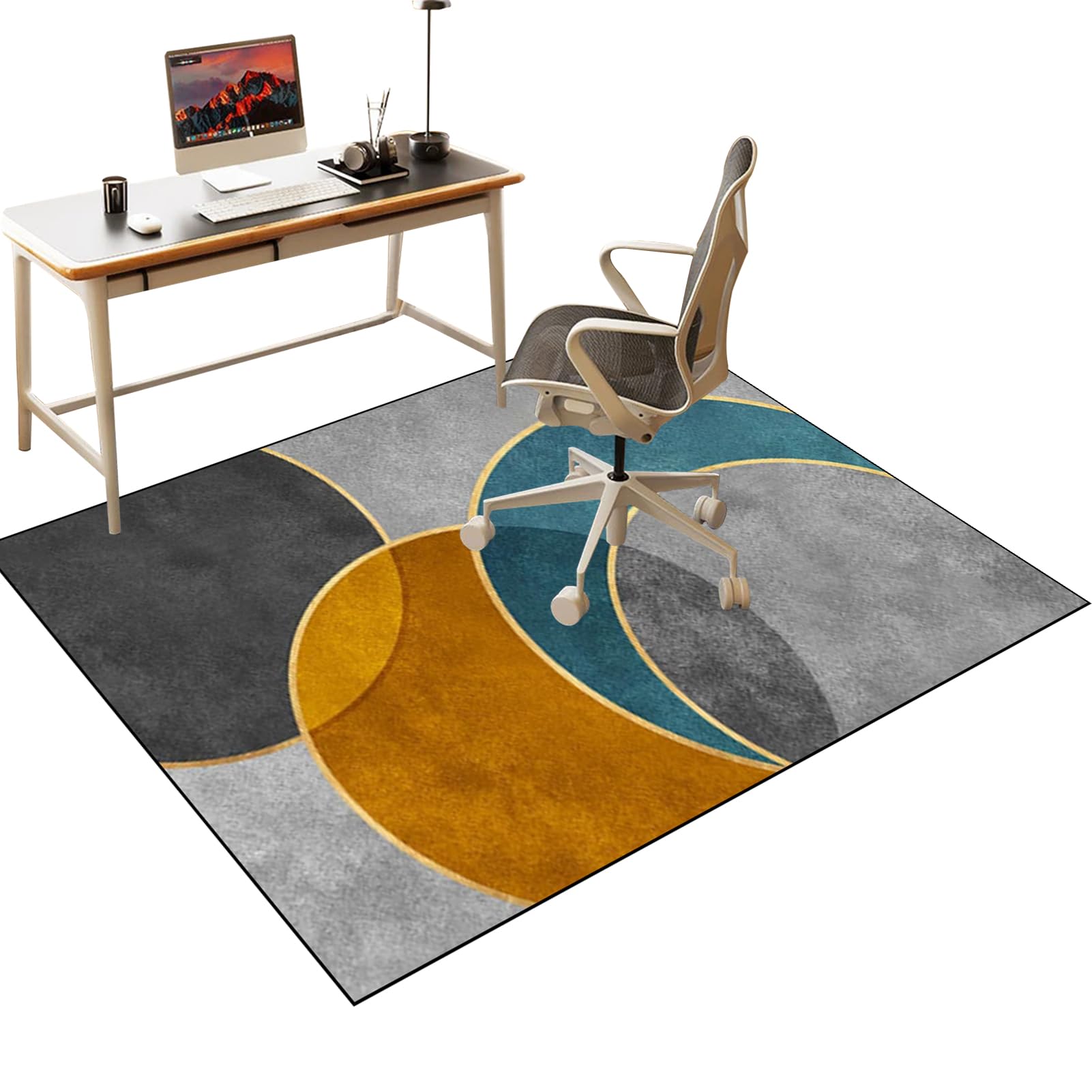 Office Chair Mat for Carpeted and Hardwood Floor, Desk Chair Mat for wooden Floors, Heavy Duty Gaming Chair Mat for Office Home, Floor Protector Mat for Rolling Chair, Computer Chair Rug 70 x 80 cm โ image 1