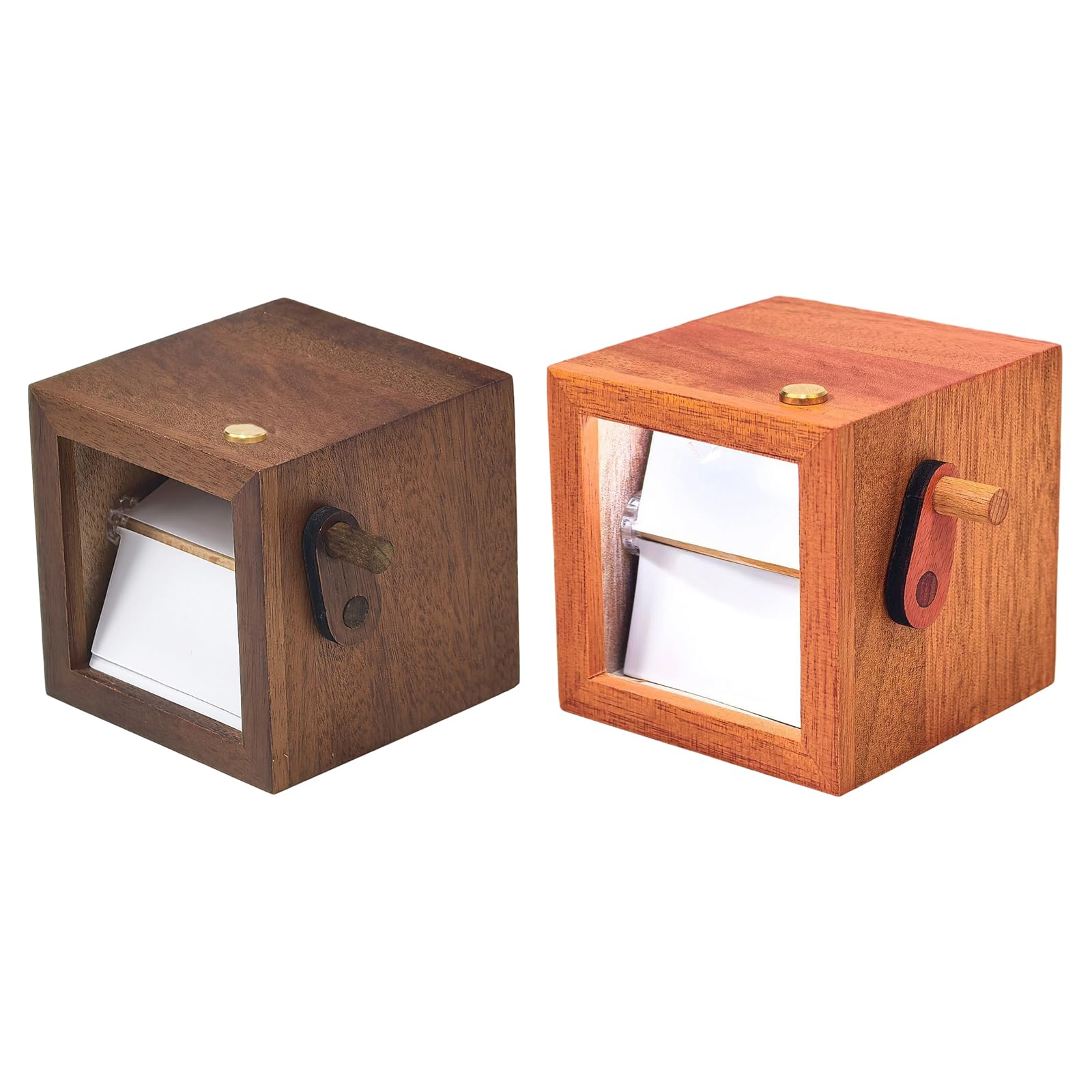 Jazuaiao Wooden Desktop Photo Frame Hand Crank Flipbook for Home Mothers Day Picture Flipbook Frame