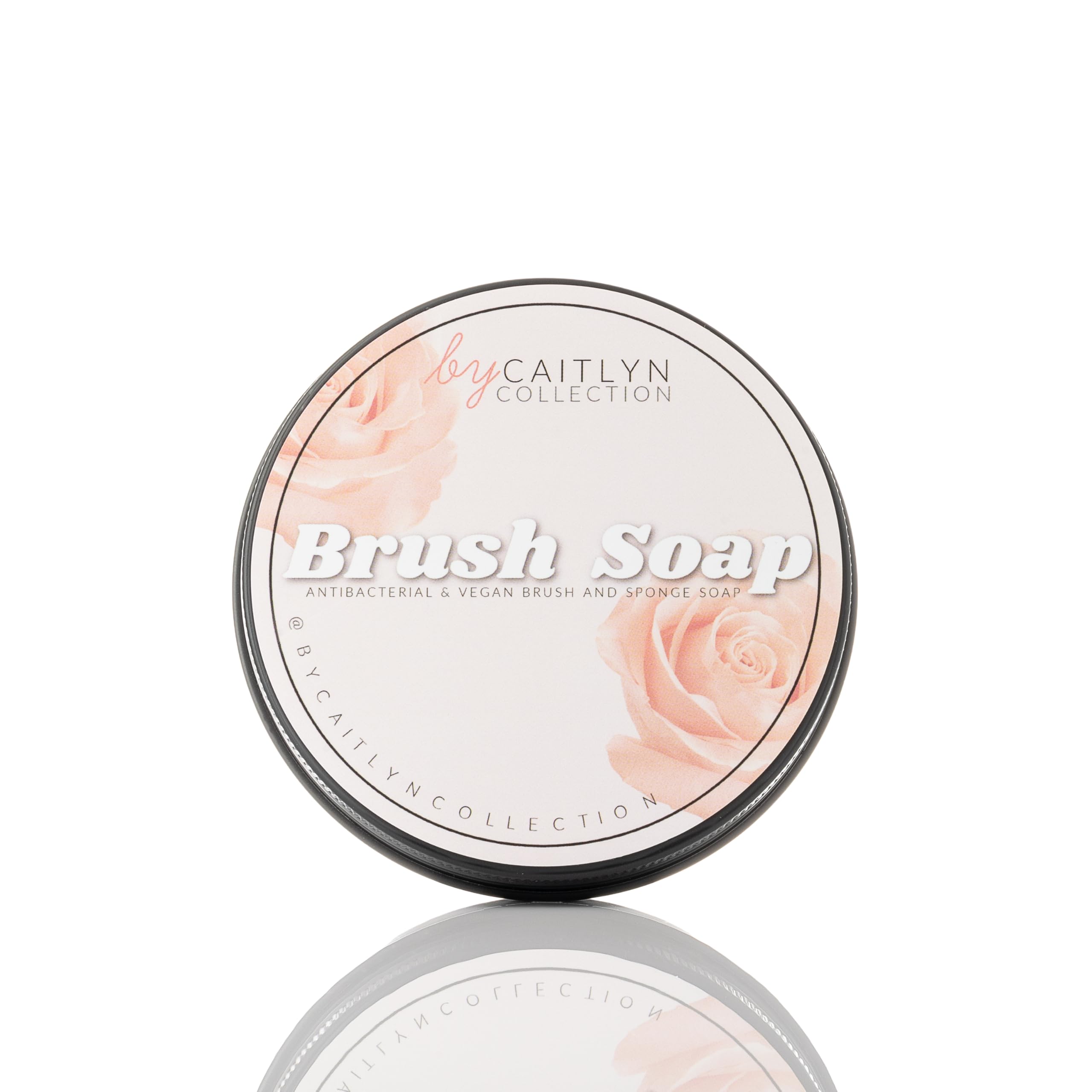 By Caitlyn Antibacterial Brush & Sponge Soap (Rose Scent), Deep Clean Makeup Brush & Sponge Cleaner, Gentle