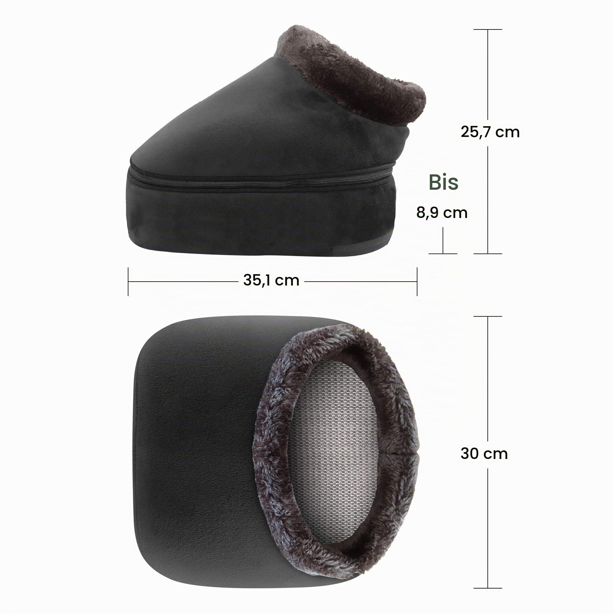 Snailax Elektrisch Shiatsu Fußmassagegerät mit Wärmefunktion, Geschenke für Männer Frauen Mama Papa, Fußwärmer, 2-in-1 Kneading Fussmassage oder Rückenmassagegerät