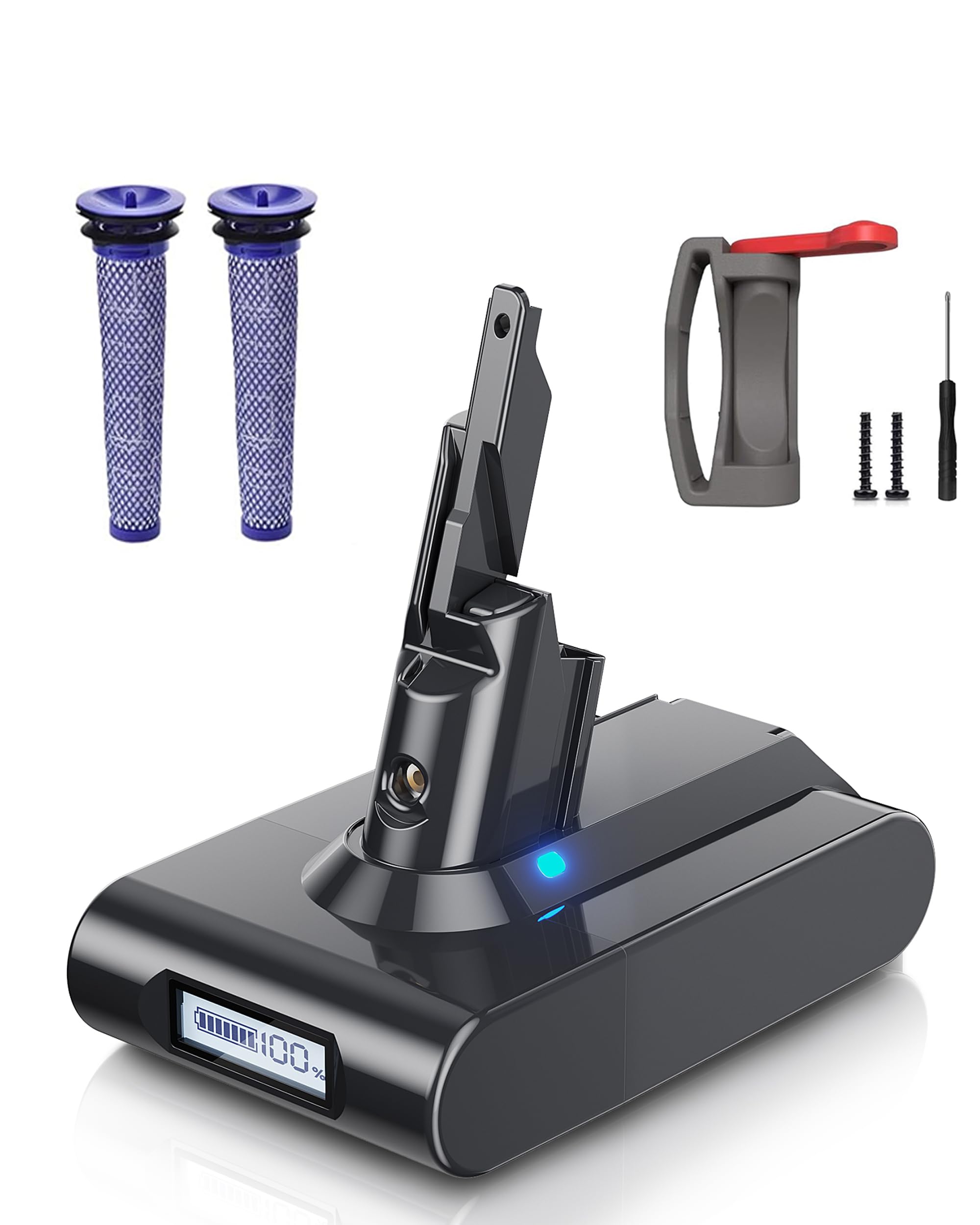 Ersatzakku für V6 DC62 DC61 DC63 DC58 SV05 SV06 DC58 SV07 SV09 967810-23 967810 Handstaubsauger