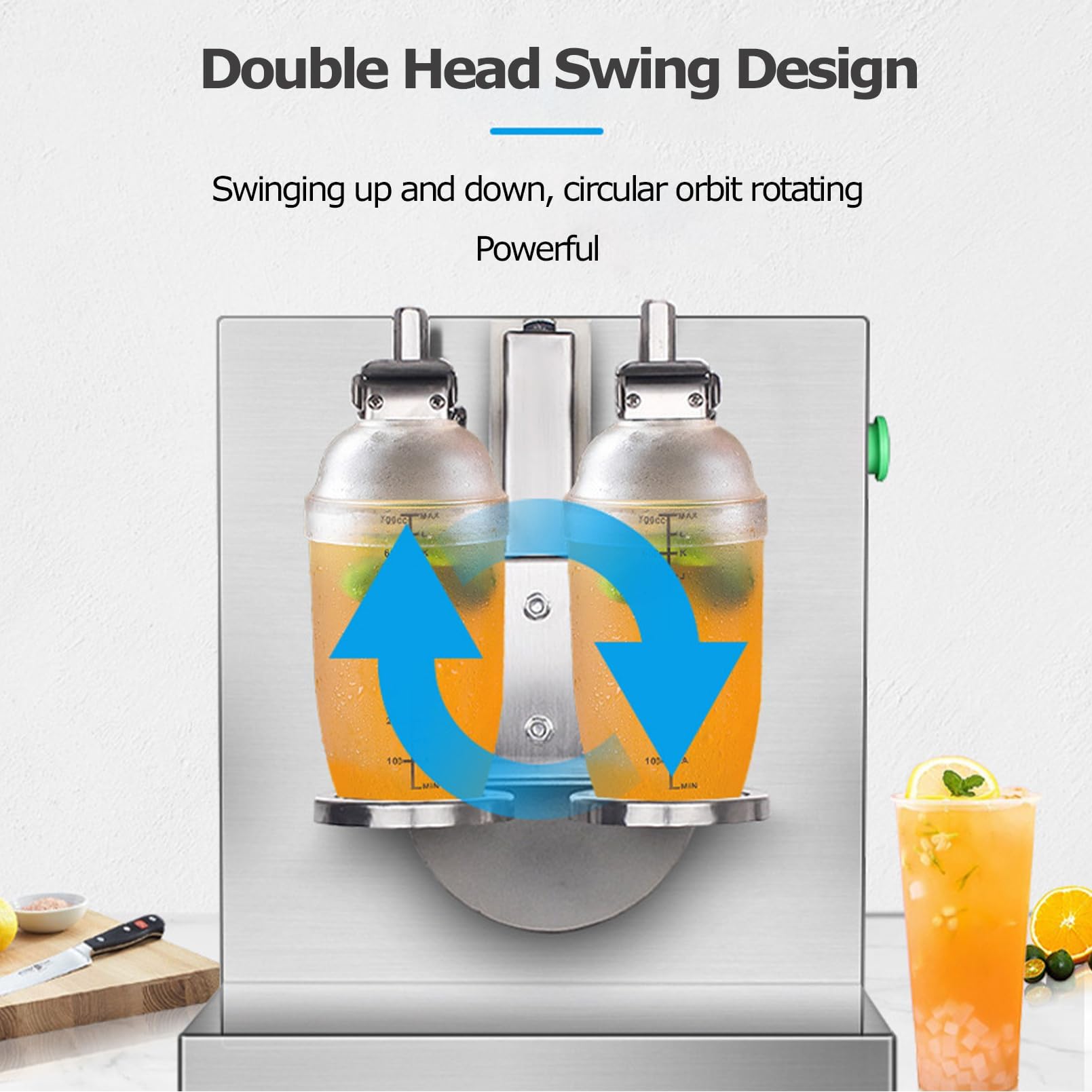 Amazon.com: SOUQDWL Automatic Milk Tea Shaker Machine, Double Head