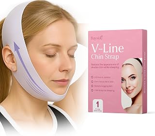 V Line Lifting Mask Double Chin Reducer for Face Lift & Chin Sculpting | Double Chin Eliminator for Women | Face Strap for Sleeping & Jaw Shaper | Tightening Band for Neck & Cheek | Vline Mask Jawline