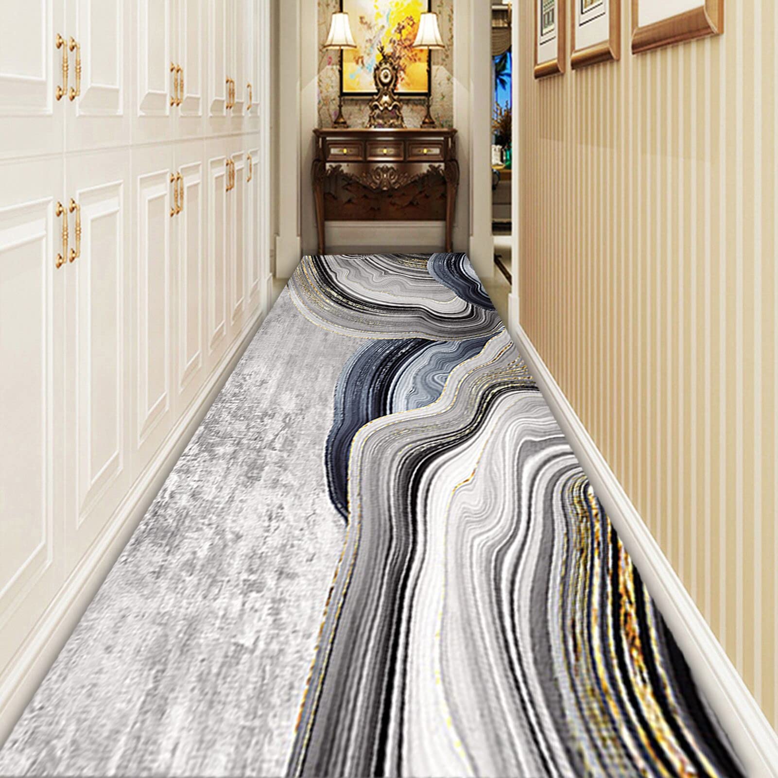 Nowoczesny Runner Dywan Nocny Obszar Na Schody Fazardowe Dekoracje Piętro Kuchnia Dekoracje Dekoracje Bezpoślizgowe Bardzo długie - szerokość 60 cm 70 cm 80cm 90 cm 100 cm 120 cm (Size : 60x600cm)