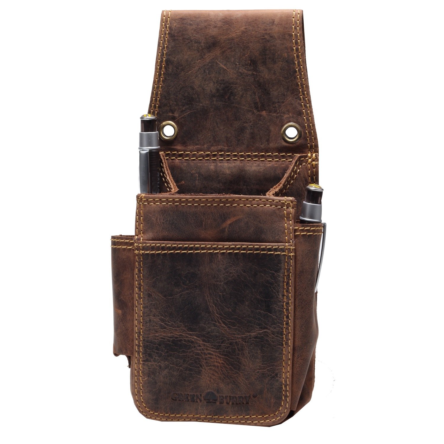 Greenburry 1786 ES - Bolsa para Camarero, Color marrón, Talla única, marrón, Large, Cinturón