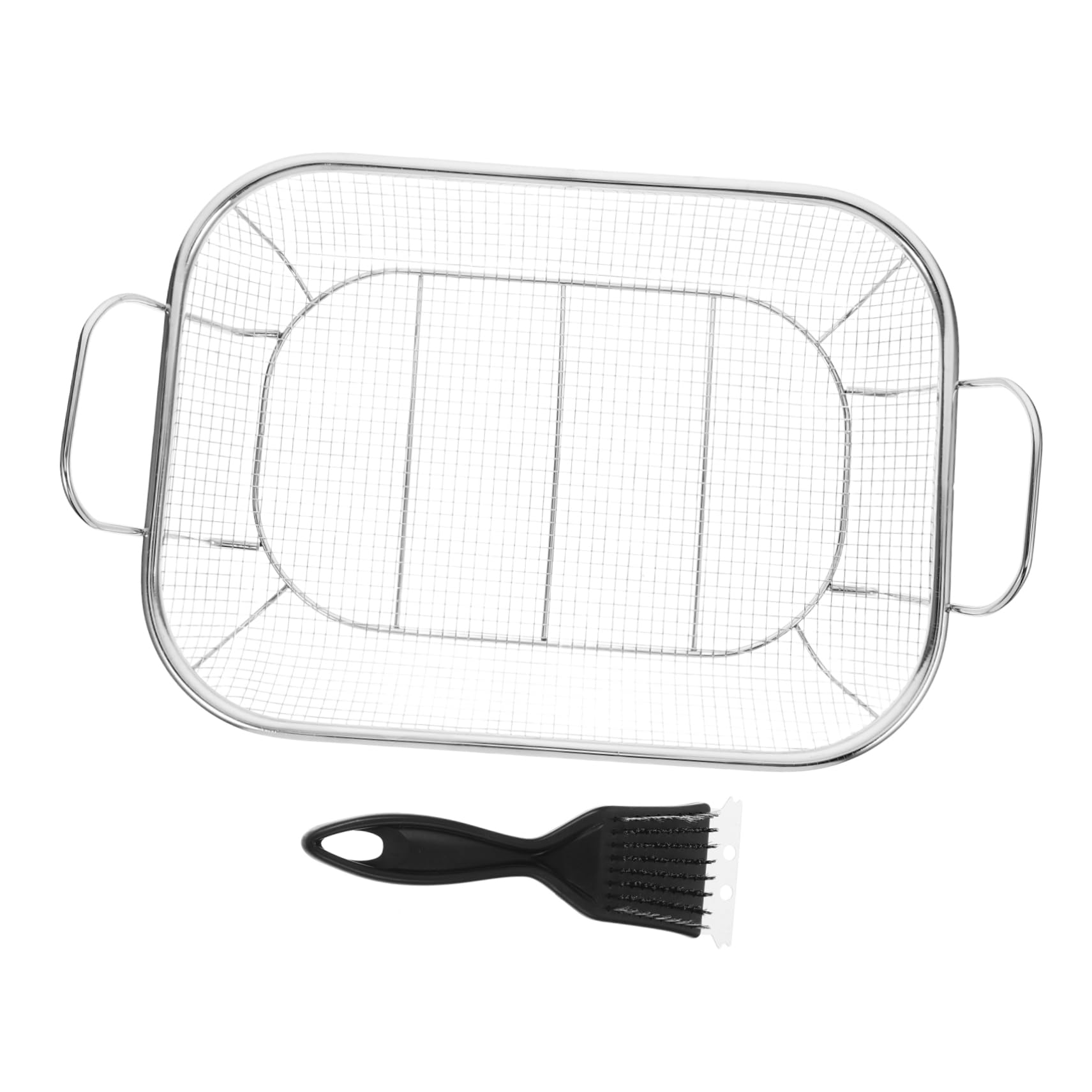 POPETPOP Stainless Steel Barbecue Basket for Veggies Grill Basket Set Outdoor Grill Tray