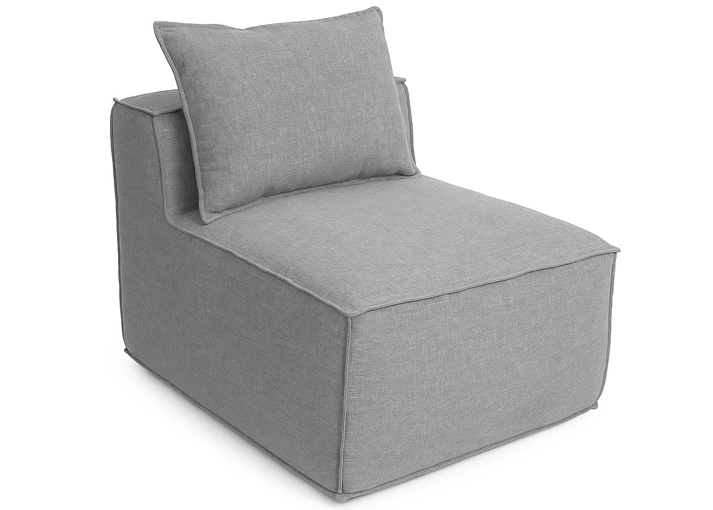 Mendler Combinaison de canapés HWC-O54 63x270x190cm Gris Clair
