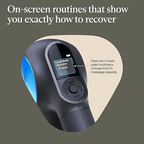 Miniatura 21 de TheraGun Pistola de masaje profesional de tejido profundo, pistola de masaje de percusión habilitada para Bluetooth y masajeador personal