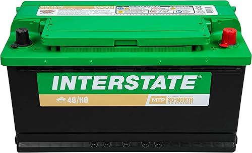 Batería de repuesto para automóvil Interstate Batteries Grupo H8 (MTP-49H8) 12V, 730 CCA, garantía de 30 meses, batería automotriz de repuesto para