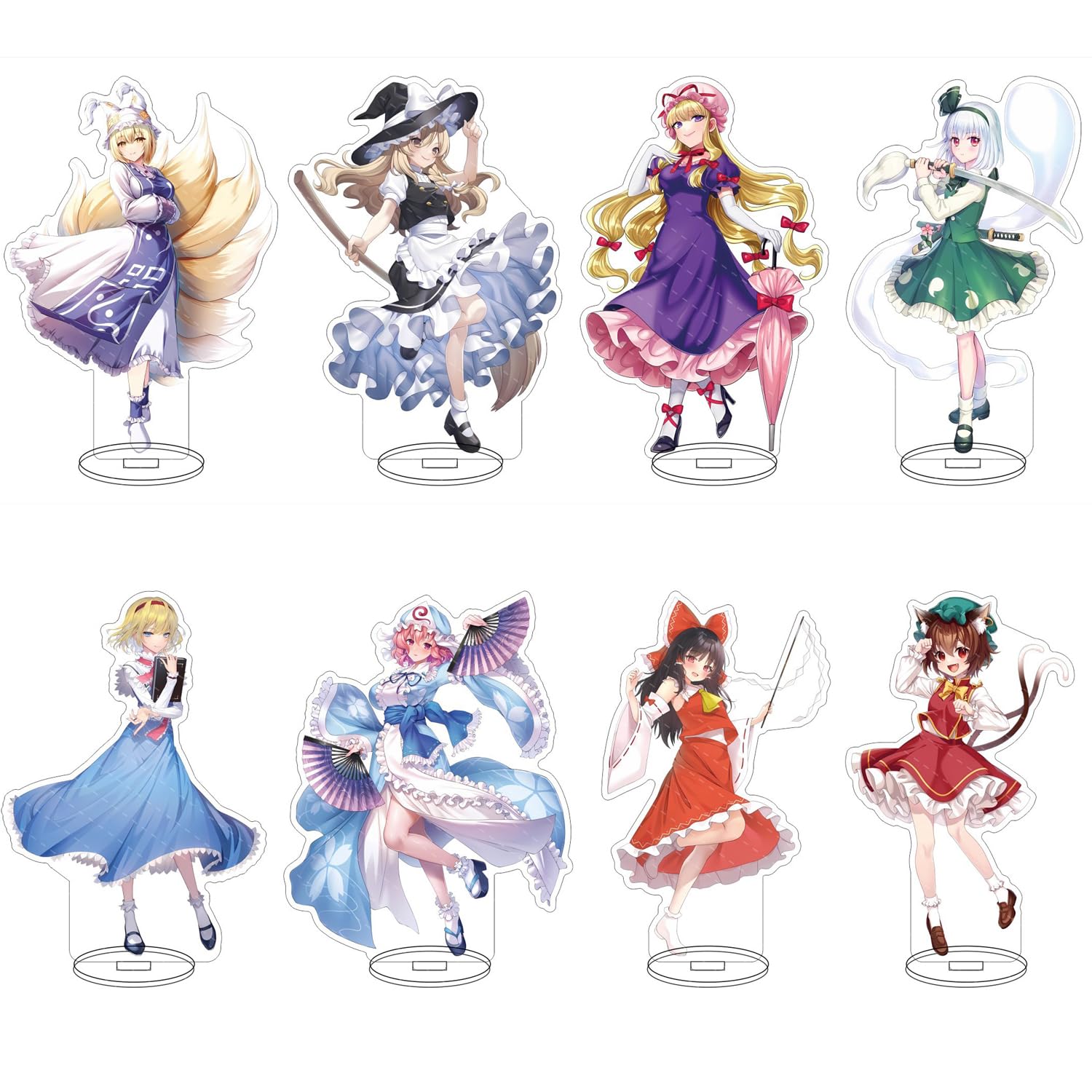 東方プロジェクト　東方宝物殿、メタルフィギュア　霊夢　魔理沙　咲夜　幽々子 Amazon.co.jp: 東方 周辺 アクリルスタンド 魂魄妖夢 十六夜咲夜