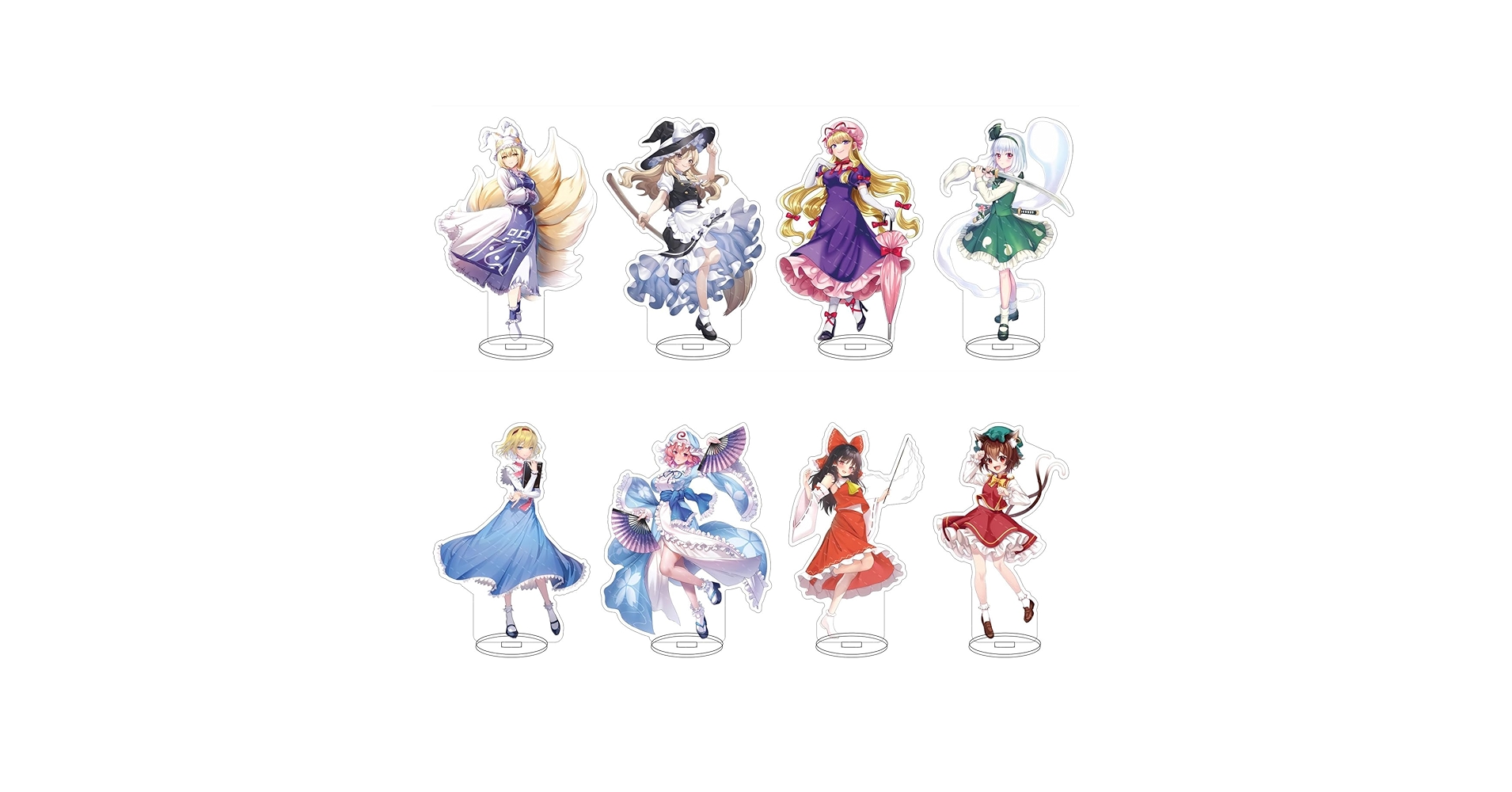 東方プロジェクト　東方宝物殿、メタルフィギュア　霊夢　魔理沙　咲夜　幽々子 Amazon.co.jp: 東方 周辺 アクリルスタンド 魂魄妖夢 十六夜咲夜