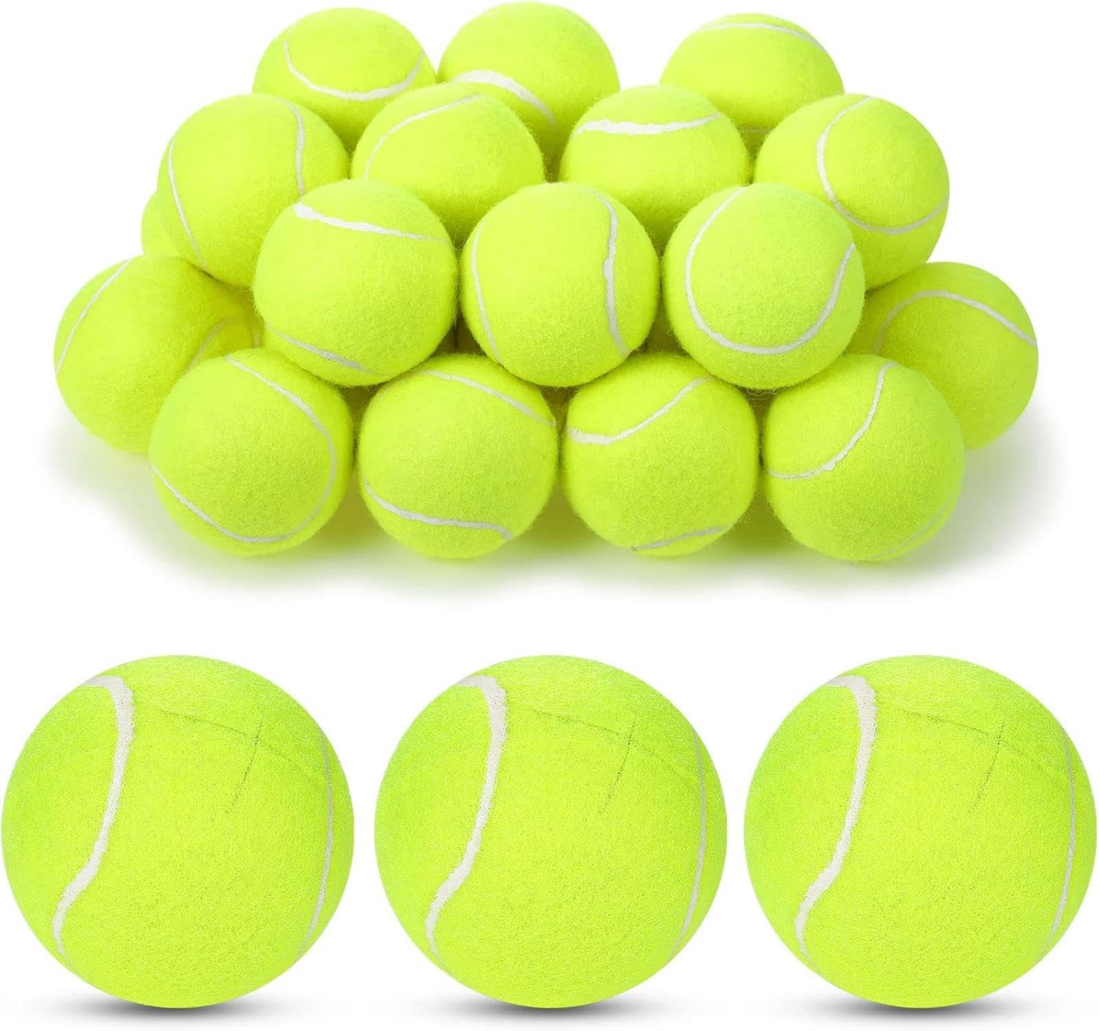 Macarrie 40 Pieces Precut Tennis Balls for Chairs Tennis Ball Chairs Foot Covers for Furniture Leg Classroom Floor Protection Chair Desk Legs