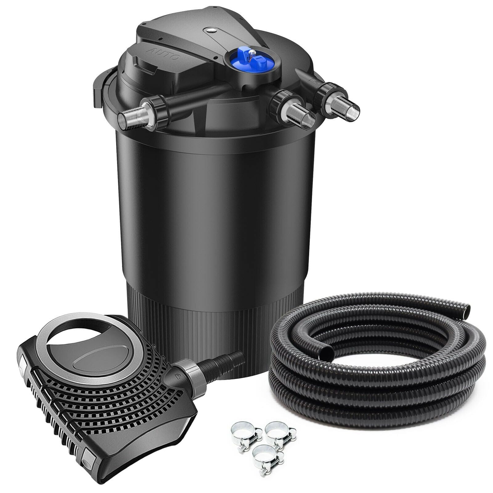 Kit filtro set 30000 litri 18 watt UVC pompa 10000 l/h tubo 10 m 16_0001910