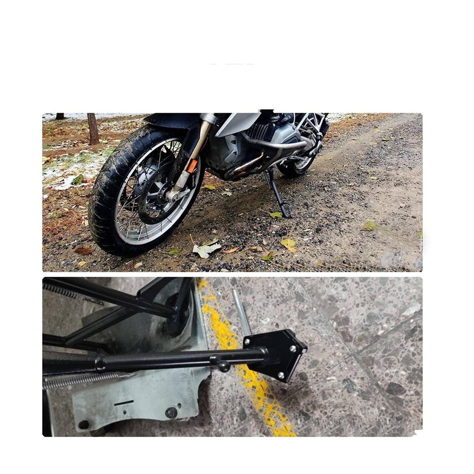 Ingrandisci Cavalletto Piede Cavalletto Laterale Estensione Pad Piastra di Supporto Accessori Moto per Kawasaki KLR650 KLR 650 2008-2023 Moto cavalletto Laterale(clor3)