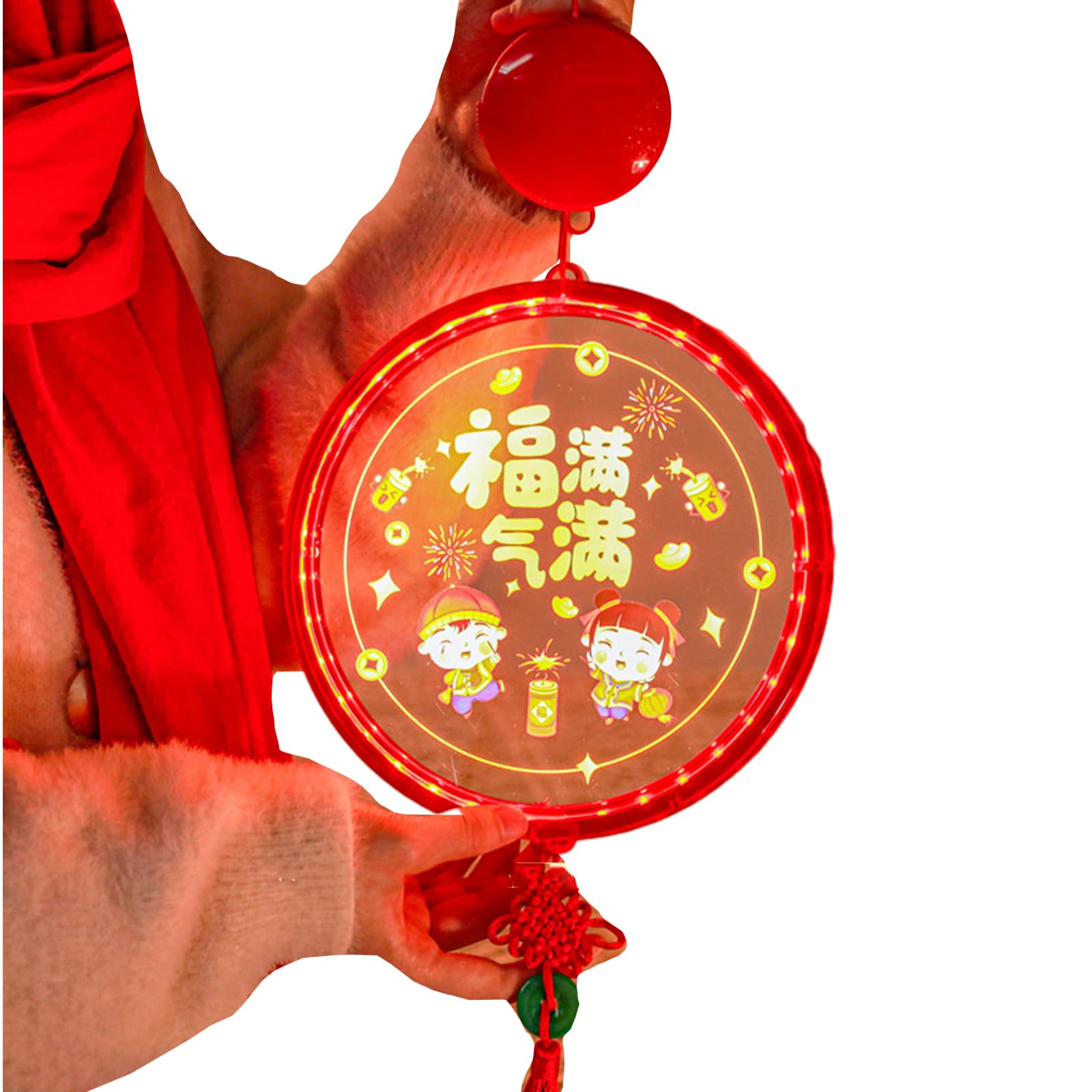 Buxuaaaa E New Year Chines Fu Character Led Light Pendant Hanging Lamp Festival Decor For Window Door Hom Decor Hanging Pendant
