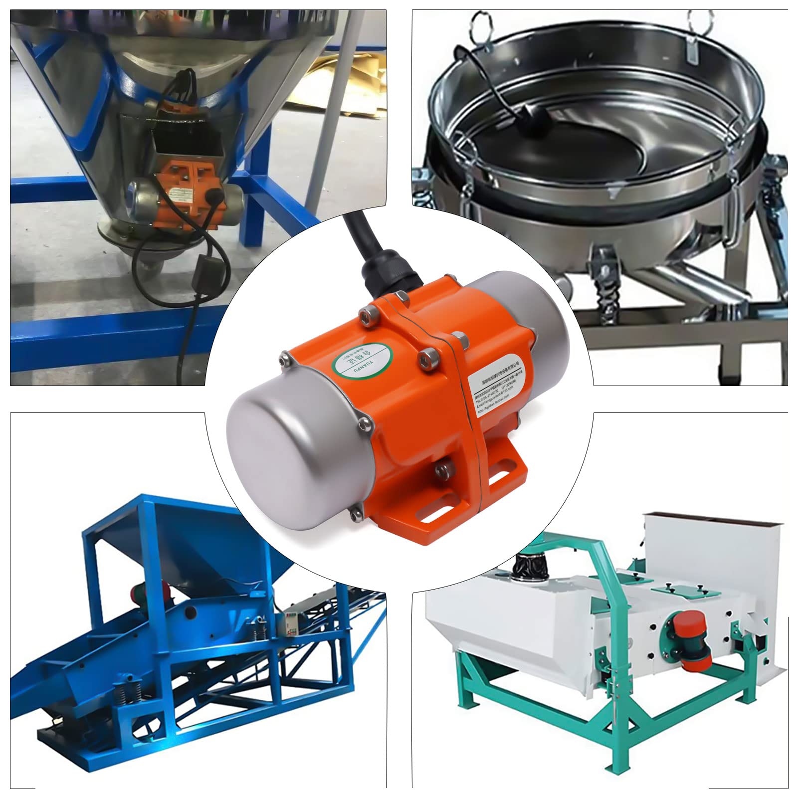 Motore a vibrazione elettrico con regolatore di velocità 3000 giri/min 220 V, motore vibrante per apparecchi meccanici, per miniere, metallo, macchine alimentari